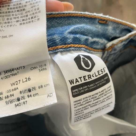 Wedgie Straight Levis 27 - Picture 8 of 13